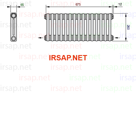 Радиатор IRSAP Tesi 20260/15 T08 CL 01